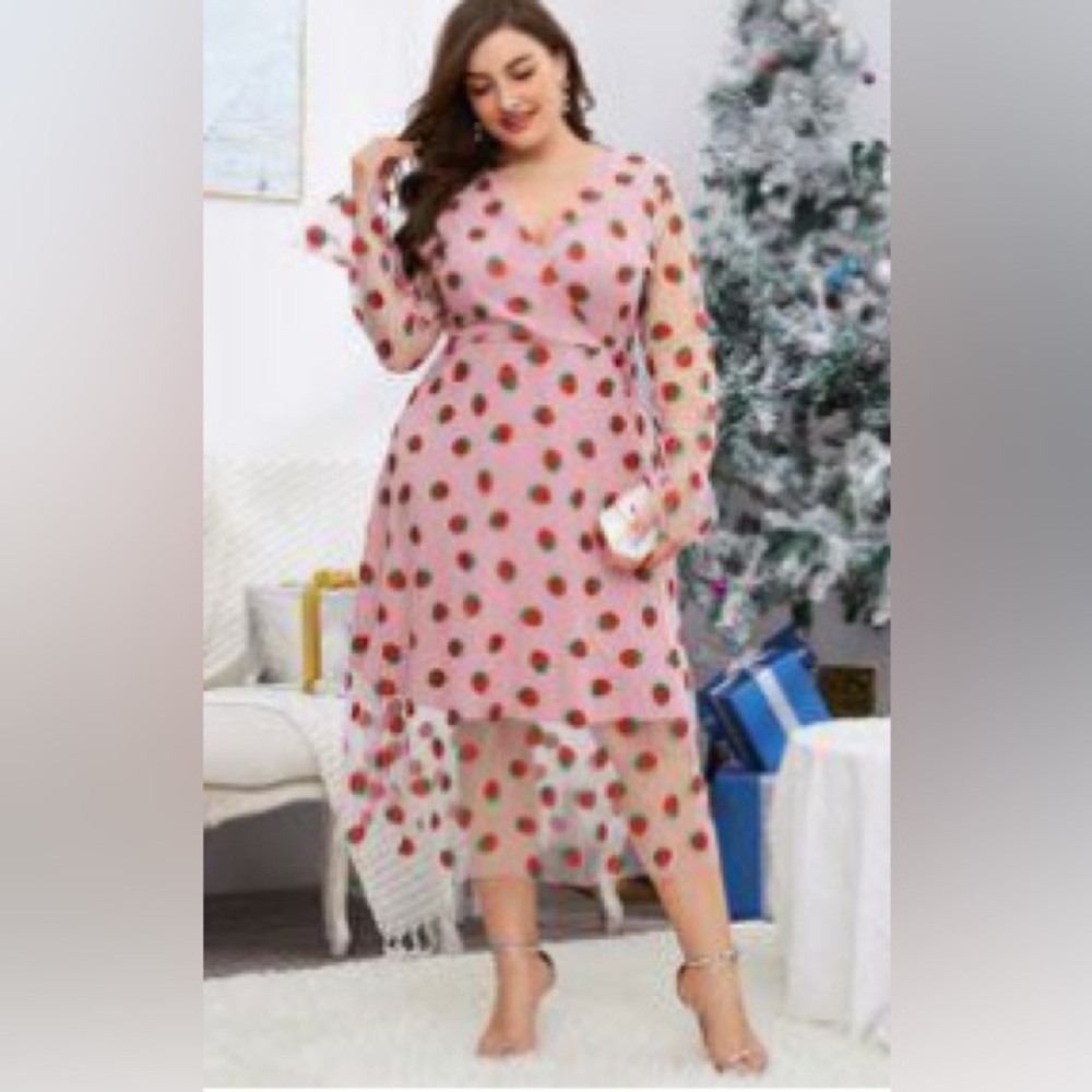 Strawberry Dress - Plus Size 2x SHEIN curve
